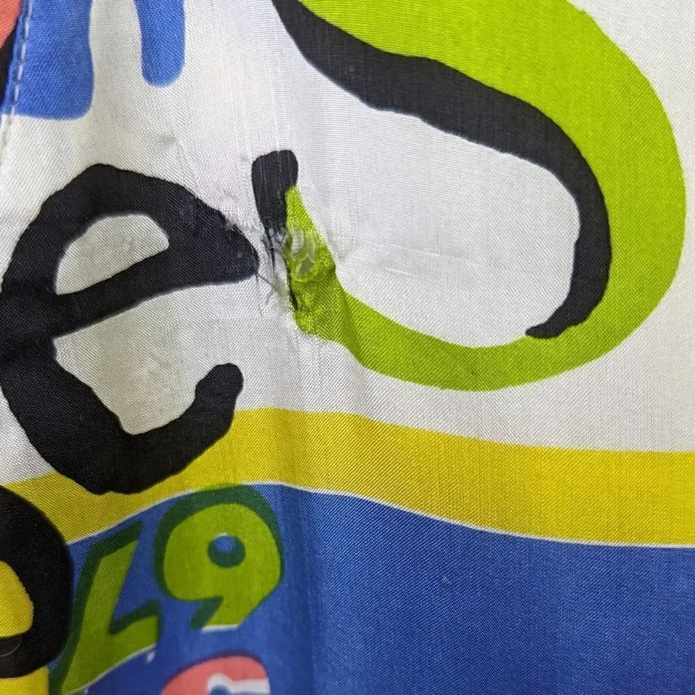 Brightly Colored Vintage Silk Windbreaker Size 2X